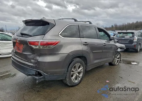 2015 Toyota Highlander Le из США, поврежденный, VIN 5TDZKRFH5FS095986